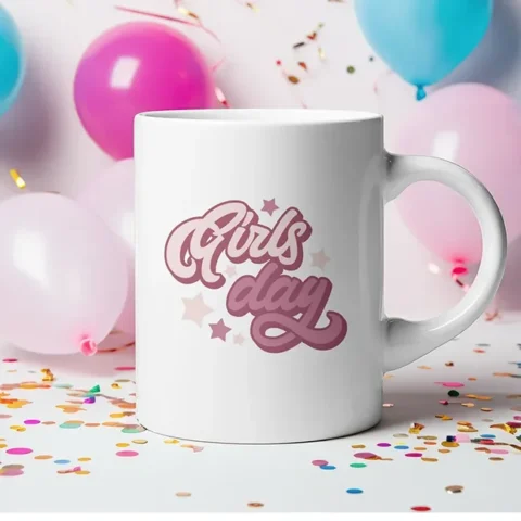 Retro Besties Trip Clipart SVG design applied to a travel tumbler, perfect for a Girls Weekend craft project.